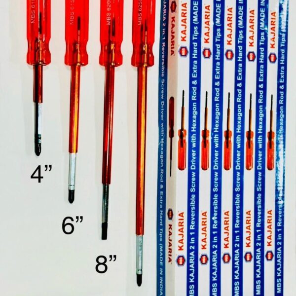 4 Inch 100mm 2in1 Screw Driver Dismiss Orange Electrical Pack of 20