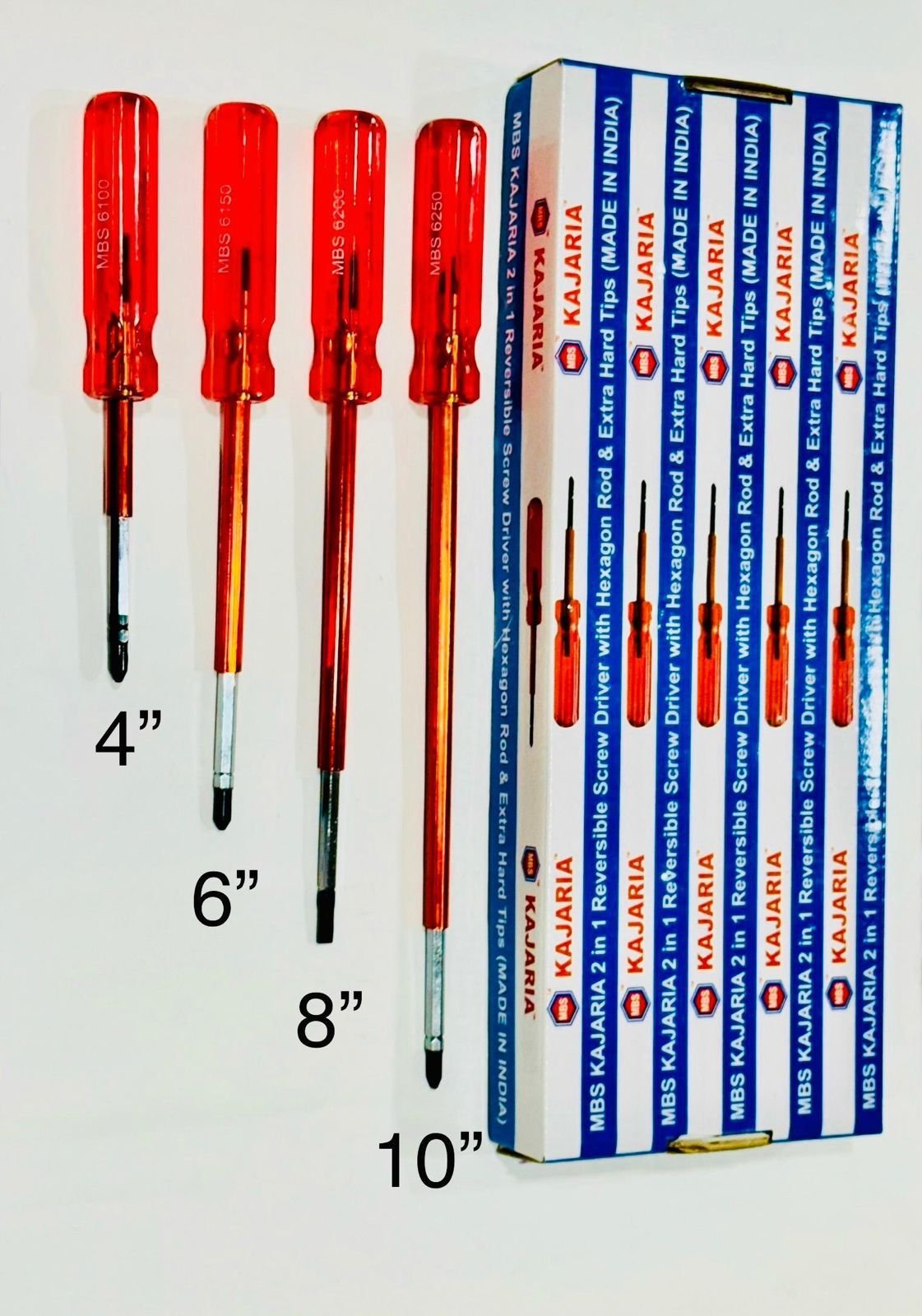 2026/06/1004398423.jpg 4 Inch 100mm 2in1 Screw Driver Dismiss Orange Electrical Pack of 20 - Image 1